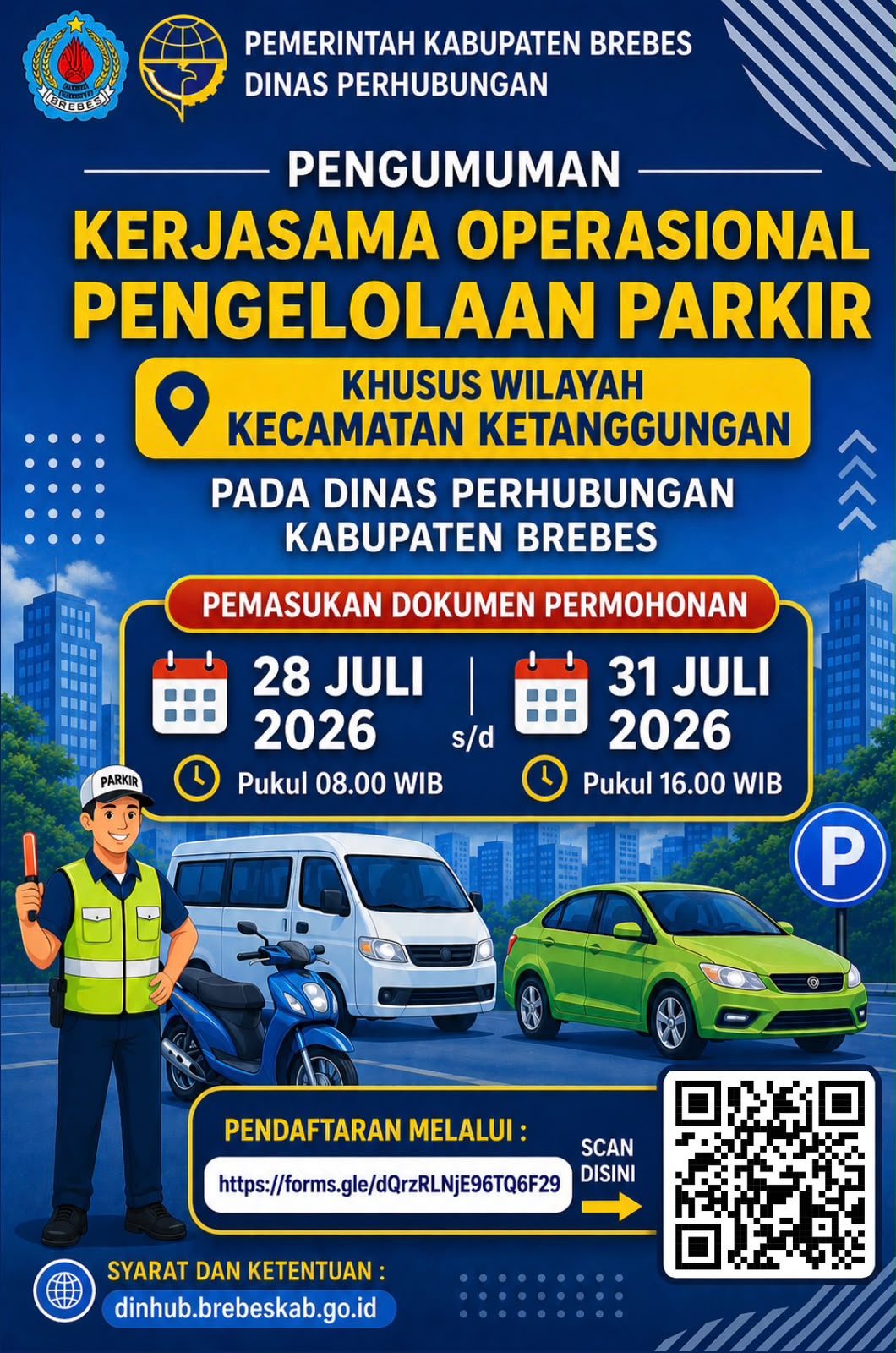 Pengumuman Lelang Parkir Kecamatan Ketanggungan